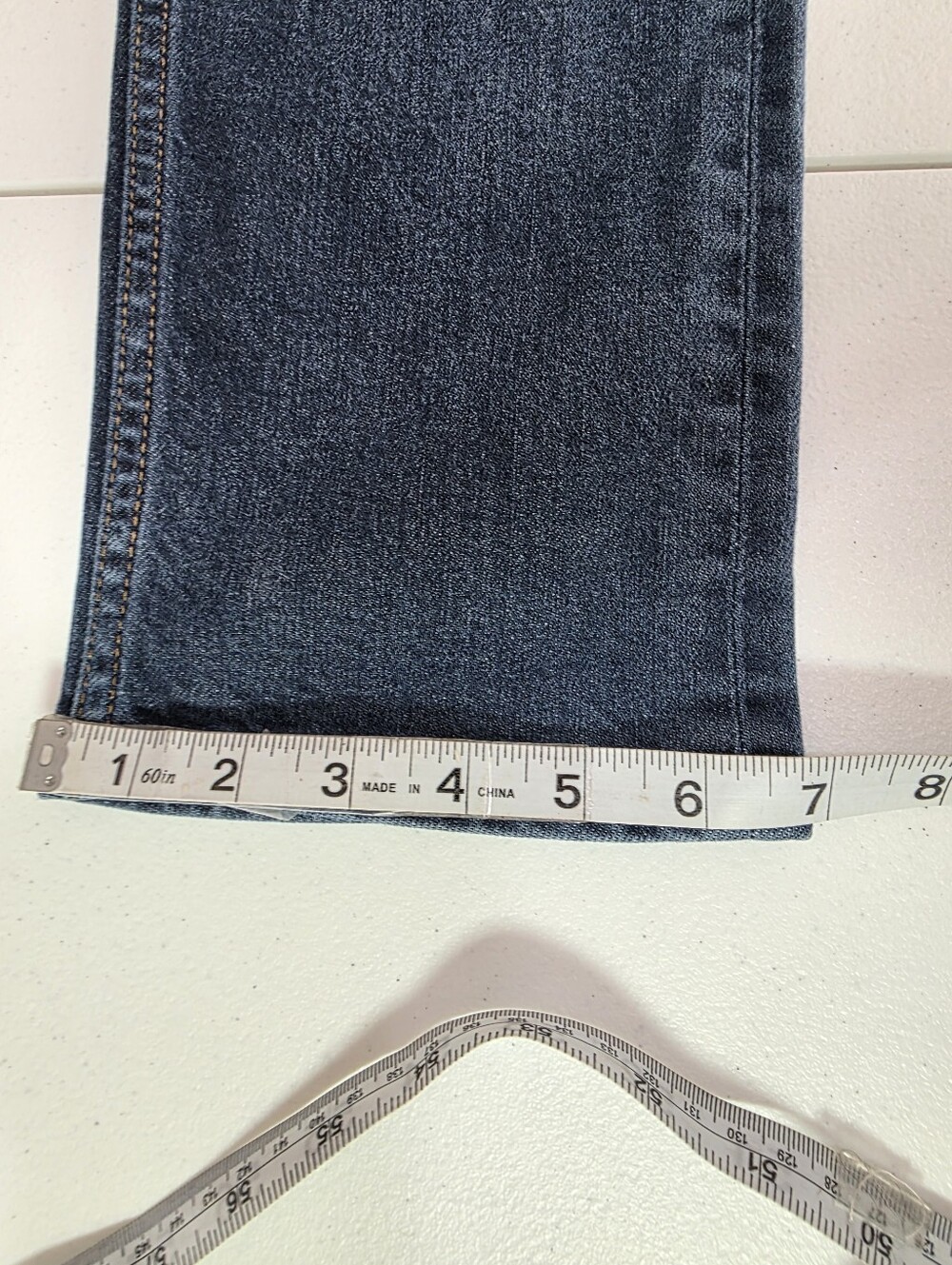 Hudson Blake Slim Straight Selvedge Button Fly Jeans Men 34x31 Dark Wash - Picture 8 of 13